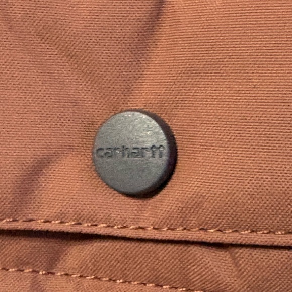 Carhartt Women's 2X Montana Relaxed Fit Insulated Jacket blush pink sherpa-lined - Picture 3 of 11